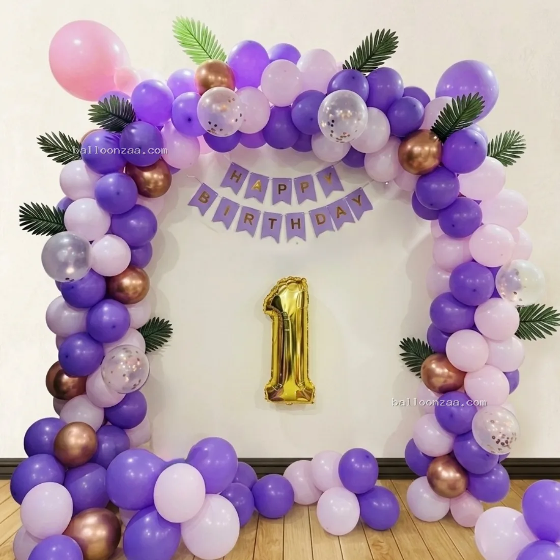 Pink and purple decoration for birthday - Kids Decoration Decoration
